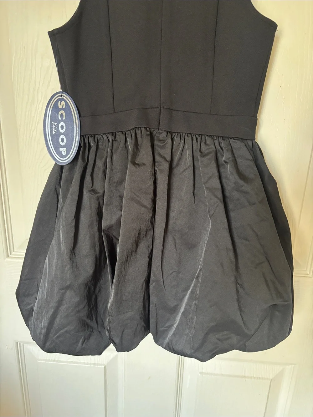 Kids Navy Bubble Hem Dress - Scoop Kids Size S 6-6X